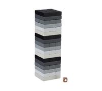 Relaxdays Monochrome Wooden Tumble Tower