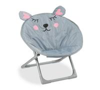 Relaxdays Moon Chair for Kids Foldable