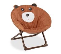 Relaxdays Moon Chair for Kids Foldable