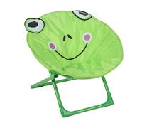 Relaxdays Moon Chair Kids Foldable Indoor & Outdoor Camping Seat for Boys and Girls in Various Designs, 47 x 50 x 48 cm