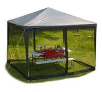 Relaxdays Mosquito Net For 3 x 3 m Pavilion, 2 Panels, With Zipper, Hook & Loop