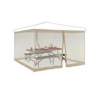 Relaxdays Mosquito Net for 3x3m Pavilion Beige