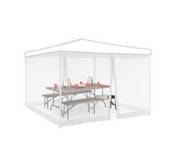 Relaxdays Mosquito Net for 3x3m Pavilion White