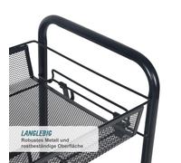 Relaxdays Multi-tier mesh trolley