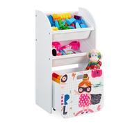 Relaxdays Narrow Children's Shelf with Hero Motif