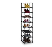 Relaxdays Narrow Shoe Rack with Fabric Levels