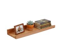 Relaxdays Narrow walnut wall shelf