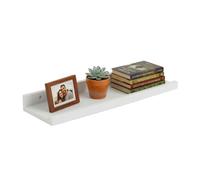 Relaxdays Narrow walnut wall shelf