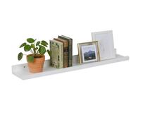 Relaxdays Narrow walnut wall shelf