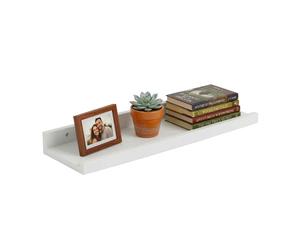 Relaxdays Narrow walnut wall shelf