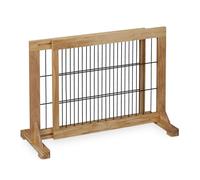 Relaxdays Natural brown safety gate 56 cm