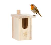 Relaxdays Nesting Box Natural Wood