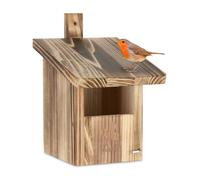 Relaxdays Nesting Box Natural Wood