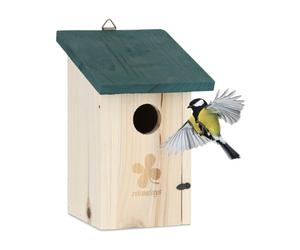 Relaxdays Nesting Box Natural Wood