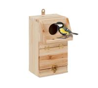 Relaxdays Nesting Box with Cleaning Flap