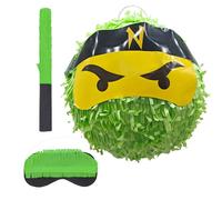 Relaxdays Ninja piñata set with bat and mask