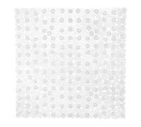 Relaxdays Non-Slip Bathtub Mat, Stone-Like Aspect, Suction Cups, Washable, Square, 53 x 53 cm, Pack of 1