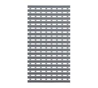 Relaxdays Non-Slip Shower & Bathtub Mat, Bathroom Accessories, HxW: 69 x 38 cm, Rubber with Suction Cups, Grey/White