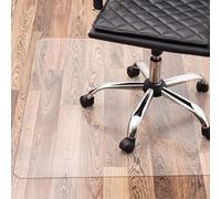 Relaxdays Office Chair Mat, Underlay, Floor Protector, Parquet, Carpet, Non-Slip, 90 x 120 cm, Clear