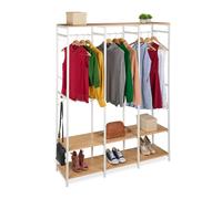 Relaxdays Open wardrobe with rails & shelves