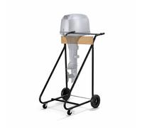 Relaxdays Outboard motor stand, steel & wood