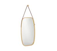 Relaxdays Oval Hanging Mirror with Strap