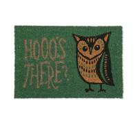 Relaxdays Owl "hooo's there?" coir doormat
