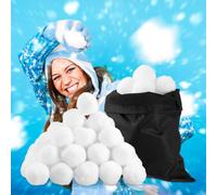 Relaxdays Pack of 50 Artificial Snow Balls