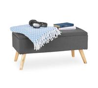 Relaxdays Padded Storage Bench