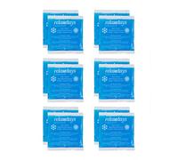 Relaxdays Pads, Set of 12, Cold-Warm, 14 x 13 cm, First Aid, Reusable Gel Cooling Compresses, Blue, 1x14x13 cm