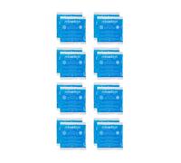 Relaxdays Pads, Set of 16, Cold-Warm, 14 x 13 cm, First Aid, Reusable Gel Cooling Compresses, Blue, 13x14 cm