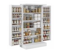Relaxdays Pantry cupboard with door rack