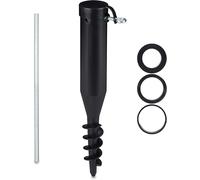Relaxdays Parasol Anchor, Ground Spike, Screw in, Adapter, 40-52 mm, Plastic, S