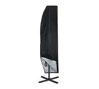 Relaxdays Parasol Cover, Protective Sheath for Cantilever Parasol 2-4 m, Waterproof Oxford Fabric, Black