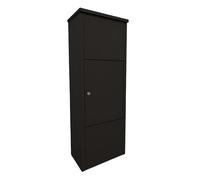 Relaxdays parcel box, drop slot, 4 keys, HxWxD: 105 x 38 x 23 cm, coated iron, freestanding letter box, colour options