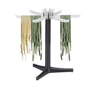 Relaxdays Pasta Dryer, 6 Removable Arms, Pasta Space Drying, Plastic Pasta Stand, 31 x 31 x 31 cm, Black