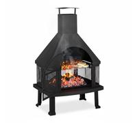 Relaxdays Patio Log Burner With Grill
