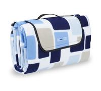 Relaxdays Patterened Blue Picnic Blanket