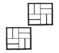 Relaxdays Paving moulds, set of 2, 40 x 40 cm