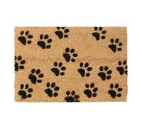 Relaxdays paw prints coir doormat