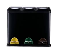 Pedal bin Waste separation system Bin Waste sorter 3 sections Kitchen