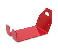 Relaxdays Pedal to Wall Bracket for Bicycles, Metal, Wall Mounted, for Bike Wall Storage, 10 x 14.5 cm, Red