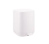 Relaxdays Pedal Waste Bin 9L Soft-Close Removable Inner Bin Plastic Beige 27x21x26cm