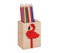 Relaxdays Pen Holder with Flamingo