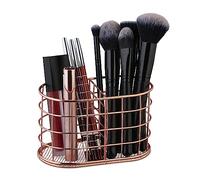 Relaxdays Pencil Pot, 100% iron, Rose Gold, 9 x 15 x 8 cm