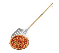 Relaxdays Perforated pizza shovel with wood handle