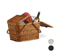 Relaxdays Picnic Basket with Lids