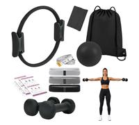 Relaxdays Pilates Set, 11pcs, black