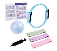 Relaxdays Pilates Set, 6pc, blue