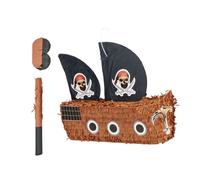 Relaxdays Pinata Set Pirate Ship, Bat & Mask